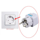 1PC Universal US UK AU To EU Plug USA To Euro Europe Travel Wall AC Power Charger Outlet Adapter Converter 2 Round Pin Socket